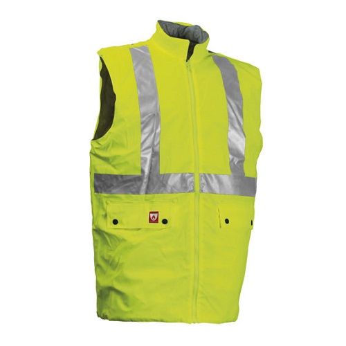 Hi-Vis PU FR Waistcoat Yellow Large