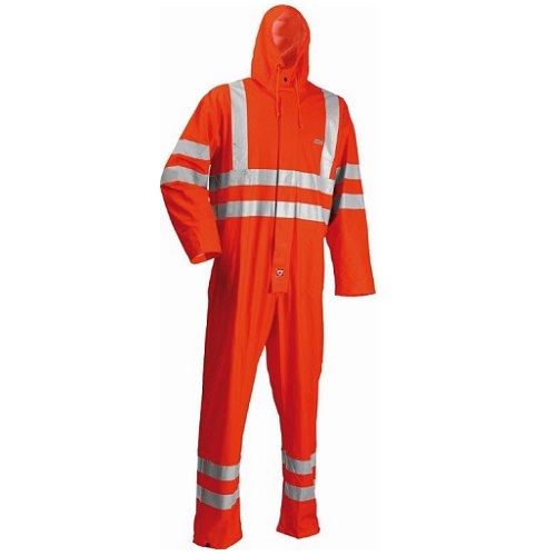 Hi-Vis PU Coverall Orange M