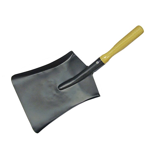 Black Metal Hand Shovel Approx 230mm 9"