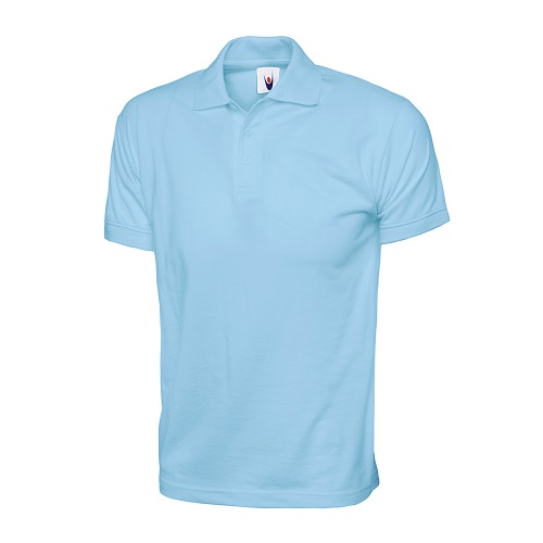 UC122 Jersey Polo Shirt Sky Blue Small