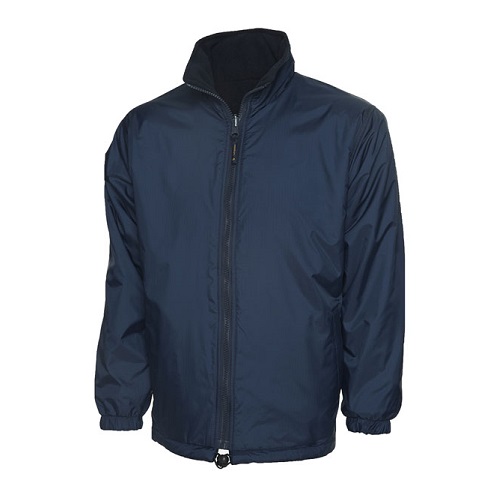 UC605 Premium Reversible Fleece Jacket Navy Large