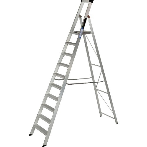 10 Tread Industrial Platform Ladder Steps