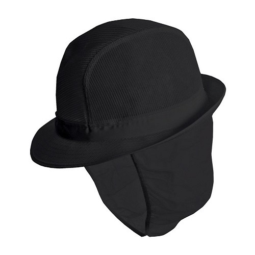 Trilby Hat with Snood Black Small
