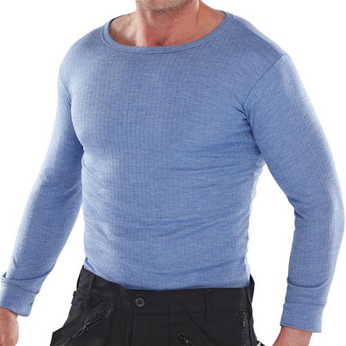Thermal Vest Long Sleeved Blue Small