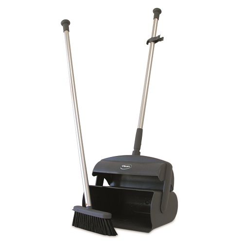 Dustpan Set Closed with Broom and Squeegee 1050 mm Grey