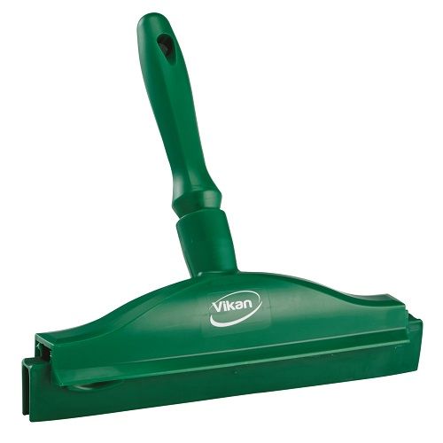Hygienic Hand Squeegee with Replacement Cassette 250 mm Green