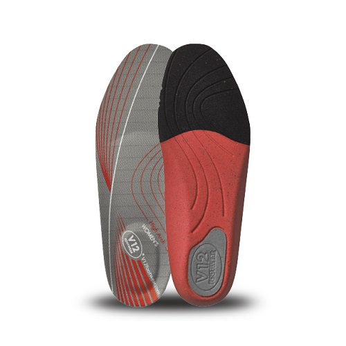 Womens Dynamic Arch Insoles Red - High Arch Size 2