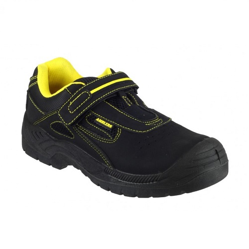 Amblers Safety Trainer Bar Fastening S1P SRC Black / Yellow Size 9