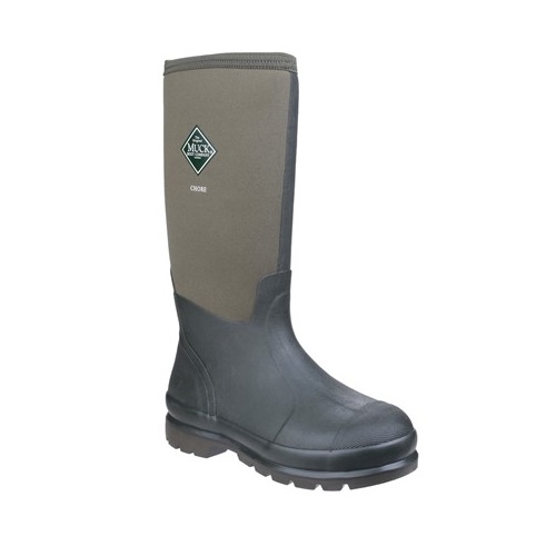 Chore Classic Hi Waterproof Non-Safety Wellington Boot Moss Size 4
