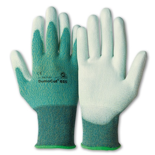 DumoCut 655 Glove Green / Blue / White Size 7