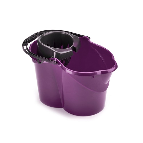 Mop Bucket / Wringer 15 litre Purple