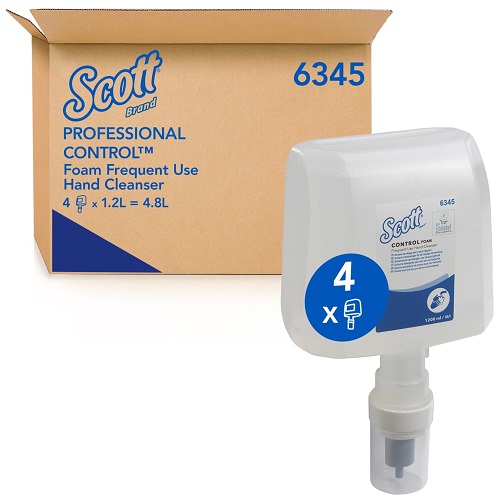 SCOTT CONTROL Foam Frequent Use Hand Cleanser 4 x 1.2 litres