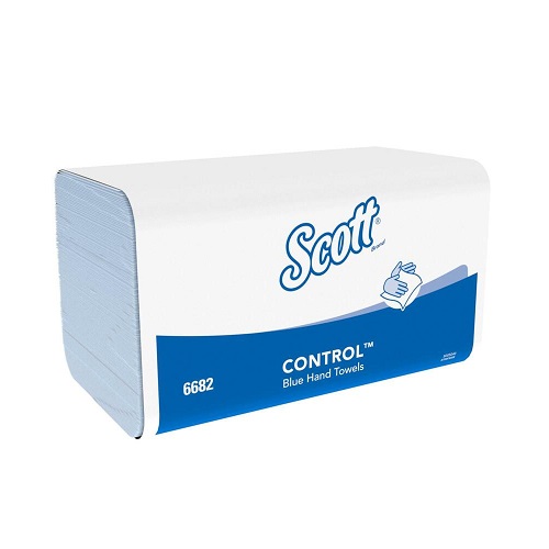 Scott® Control™ Interfold Hand Towels V Fold Blue 3600's (Replaces KC6664)