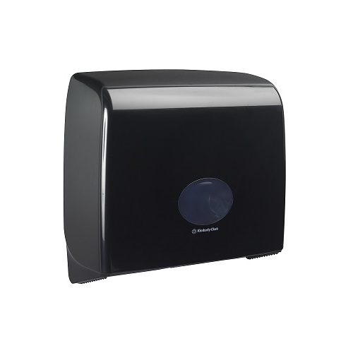 Kimberly Clark Aquarius Twin Mini Jumbo Toilet Tissue Dispenser Black