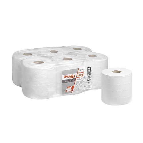 WYPALL* L20 Cleaning and Maintenance Centre Feed Rolls 2 Ply White 6's (To replace KC7268)