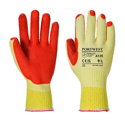 Portwest A135 Tough Grip Gloves Yellow / Orange Large