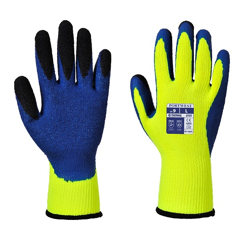 Portwest A185 Duo-Therm Glove Yellow / Blue Medium