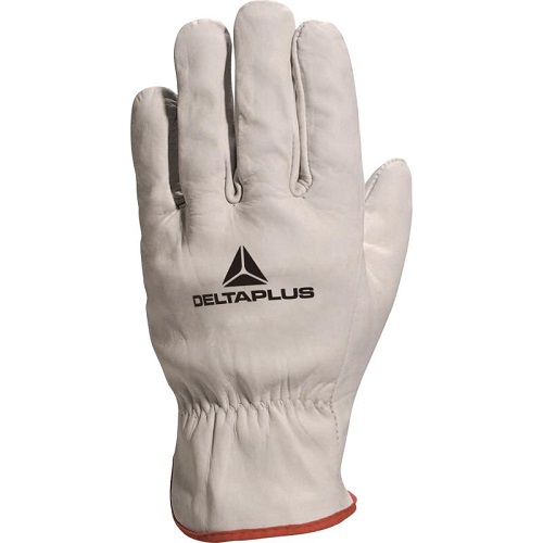 Cowhide Leather Grain Drivers Glove Unlined Grey Medium