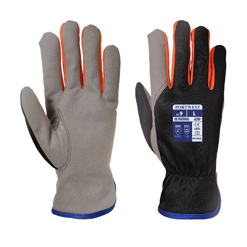 A280 Wintershield Glove Black / Orange Medium