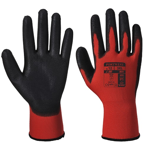 A641 Red / Black Cut 1 PU Glove Large