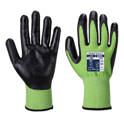 A645 Green Cut 5 Nitrile Foam Glove Small