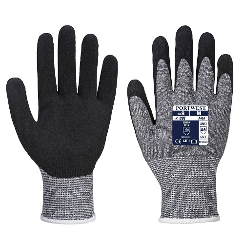Portwest A665 VHR Advanced Cut Glove Cut 5 Grey / Black Small