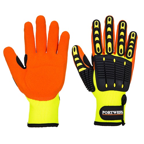 Portwst A721 Anti Impact Grip Glove Yellow / Orange Large