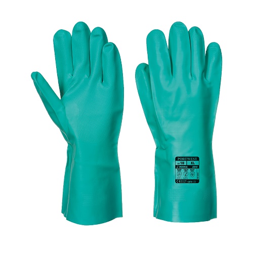 A810 Nitrosafe Chemical Gauntlet Green Small