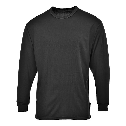 Portwest B133 Thermal Baselayer Top Black Small