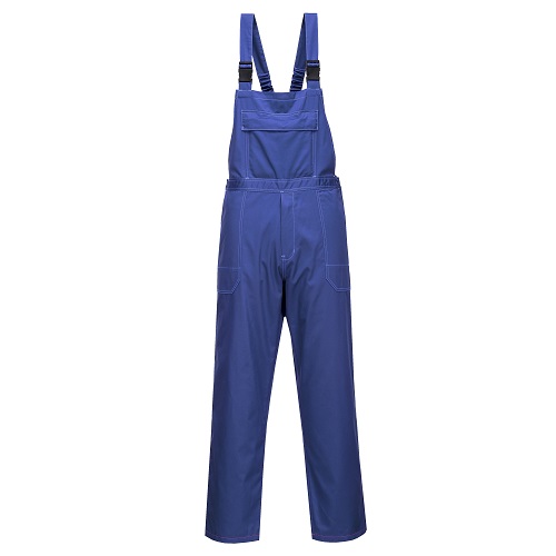 Portwest CR12 Chemical Resistant Bib and Brace Royal Small