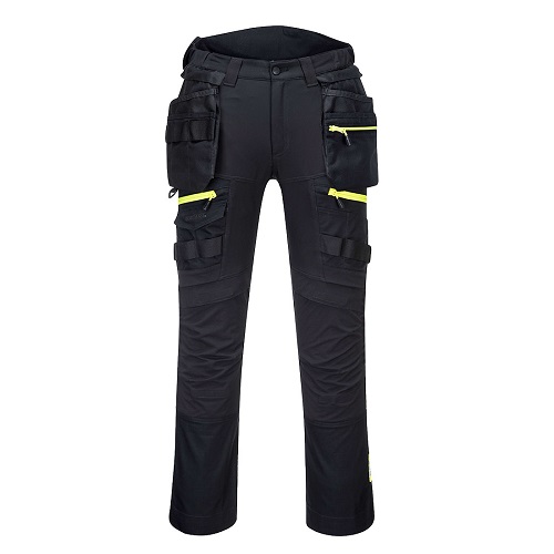 Portwest DX440 DX4 Detachable Holster Pocket Trousers Black 34