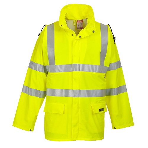 Portwest FR41 Sealtex Flame Hi-Vis Jacket Yellow Medium