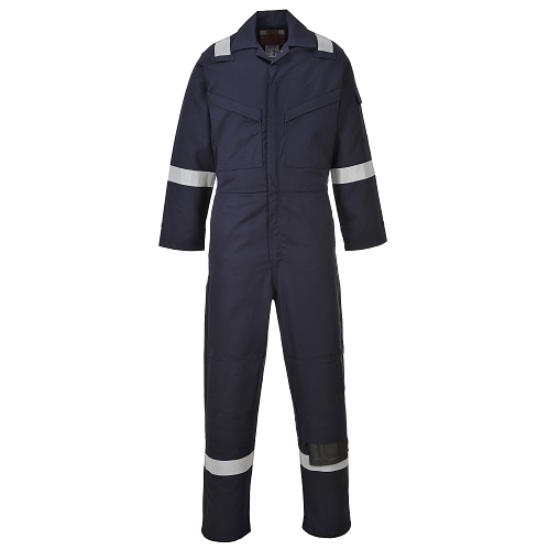 Portwest FR50 Flame Resistant Anti-Static Coverall 350g Navy X Small