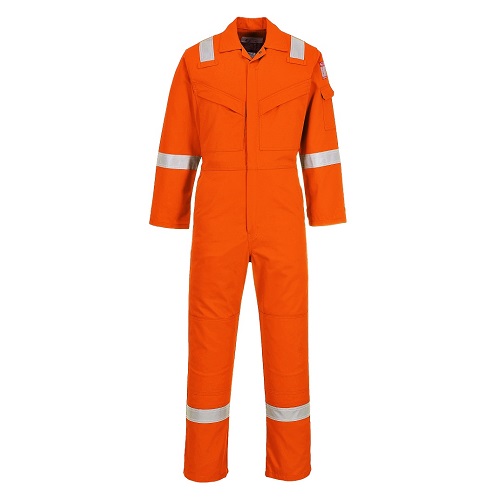 Portwest Flame Resistant Ant-Static Coverall 350g FR50 Orange XS