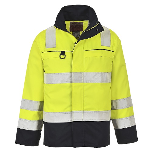 Portwest FR61 Hi Vis Multi-NormJacket Yellow / Navy Small