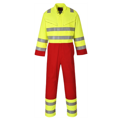 Portwest Bizflame Services Coverall FR90 Yellow / Red L