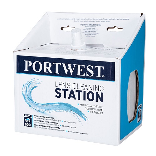 Portwest PA02 Lens Cleaning Station with 600 Tissues