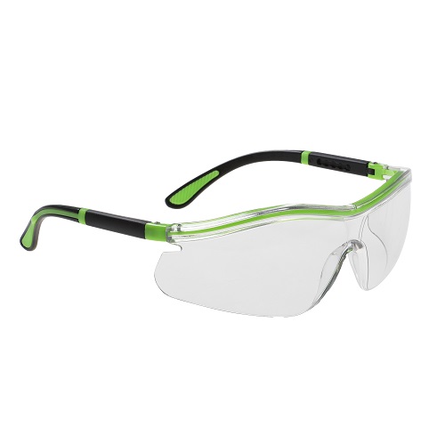 Portwest PS34 Neon Safety Spectacles Clear