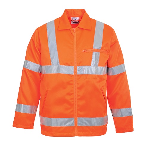 Portwest Hi-Vis Poly-cotton Jacket RIS RT40 Orange S