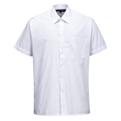 Portwest S104 Classic Shirt Short Sleeve White 14" Collar