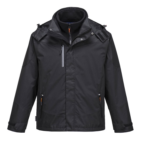 Portwest PWR S553 Radial 3 in 1 Jacket Black Small