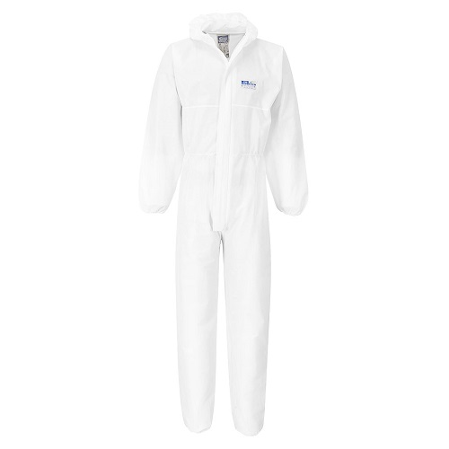 Portwest ST80 BizTex SMS FR Coverall Type 5/6 White XL