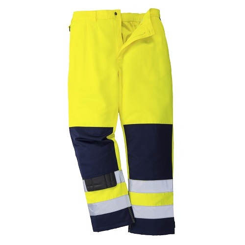 TX71 Seville Hi-Vis Trousers Yellow / Navy Small