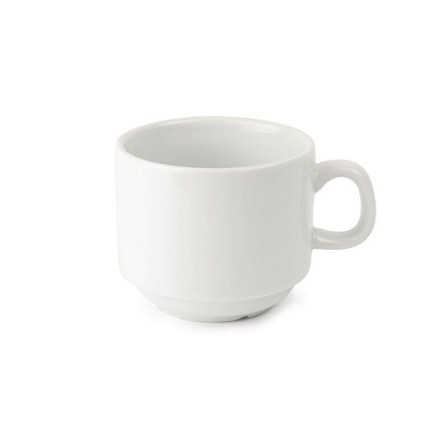 Olympia Whiteware 7oz Stacking Tea Cups - Pack of 12