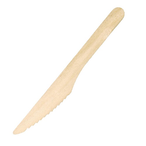 Fiesta Green Biodegradable Disposable Wooden Knives 100's