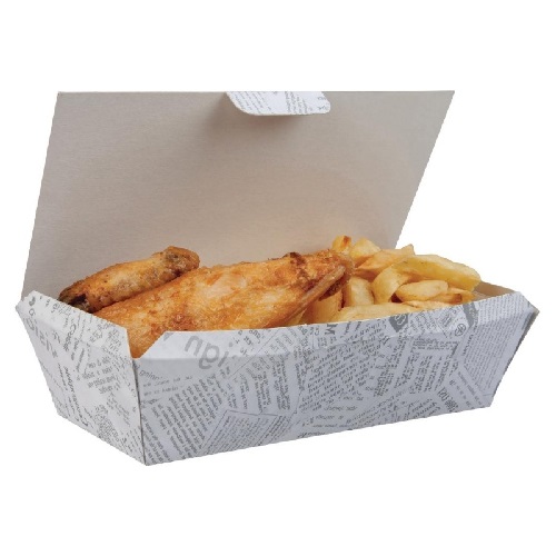 Colpac Biodegradable Disposable Newsprint Food Trays 250 mm 150's