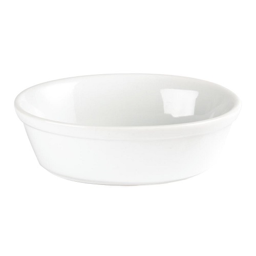 Olympia Whiteware Oval Pie Bowls - Pack of 6