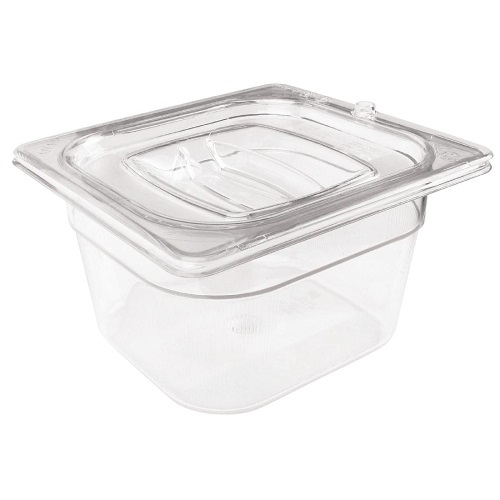Rubbermaid Polycarbonate 1/6 Gastronorm Container 150 mm Clear
