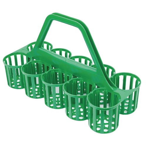 Glass and Bottle Carrier Green