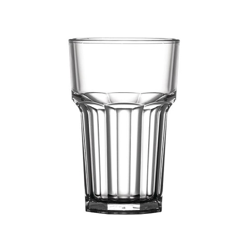 BBP Polycarbonate Nucleated American Hi Ball Glasses Half Pint CE Marked